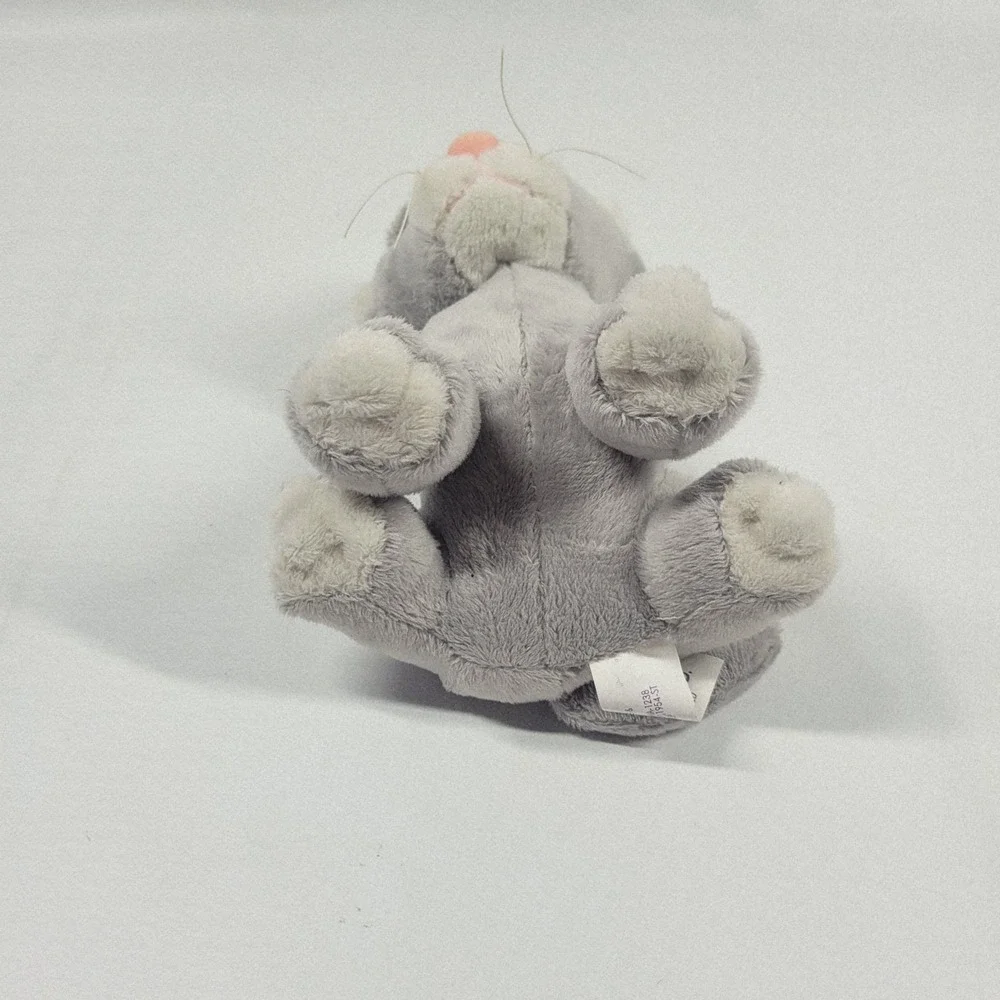 Vintage Pound Purries Gray Plush Kitty Cat Sitting‎ Up KItten Stuffed Animal